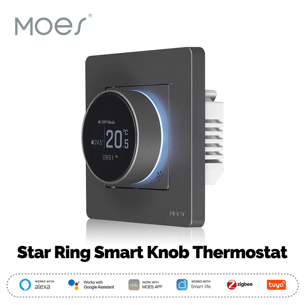 

Temperature Controller Smart Home Heating Knob Thermostat for Water Gas Boiler Electric Heating