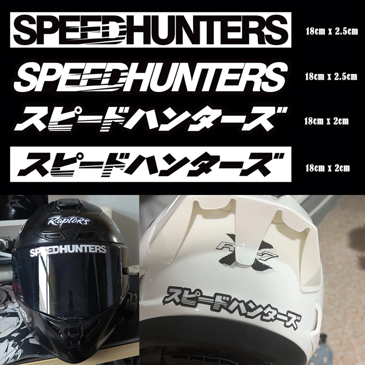 Reflective JDM Speed Hunter Motorcycle Car Styling Stickers Decor Moto Body Decals Accessories for Honda Yamaha Kawasaki Suzuki