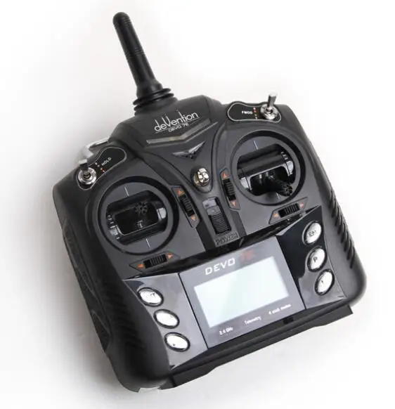 Walkera 2.4G 2.4ghz Devo7E Devo 7E DSSS Devo kontroler radiowy 7CH nadajnik bez odbiornika dla kryty helikopterów Drone