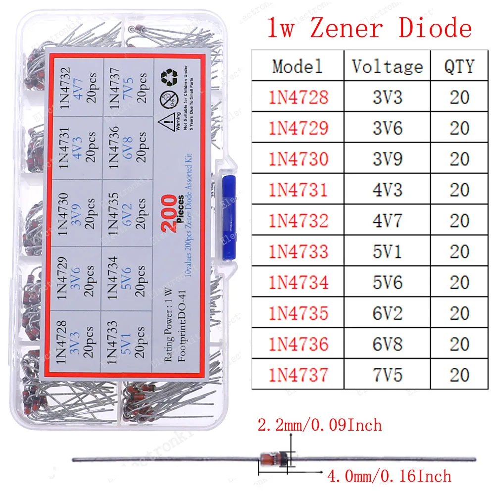 Diodo Zener DIP SMD de conmutación rápida, Kit surtido de diodos Schottky, 1N4148, 1N4007, 1N5819, FR107, FR207, 1N5822, 1N5408, SR5100, 6A10, 10A10