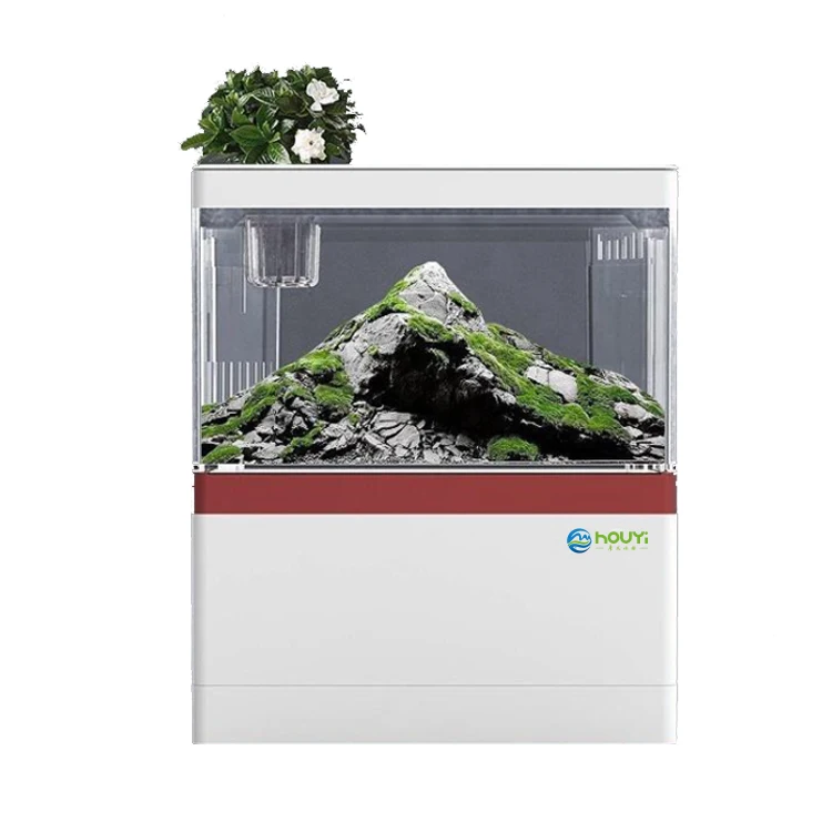 

Mini Mobile USB Powered Micro Landscape Ecological Small Acrylic Fish tank Aquarium