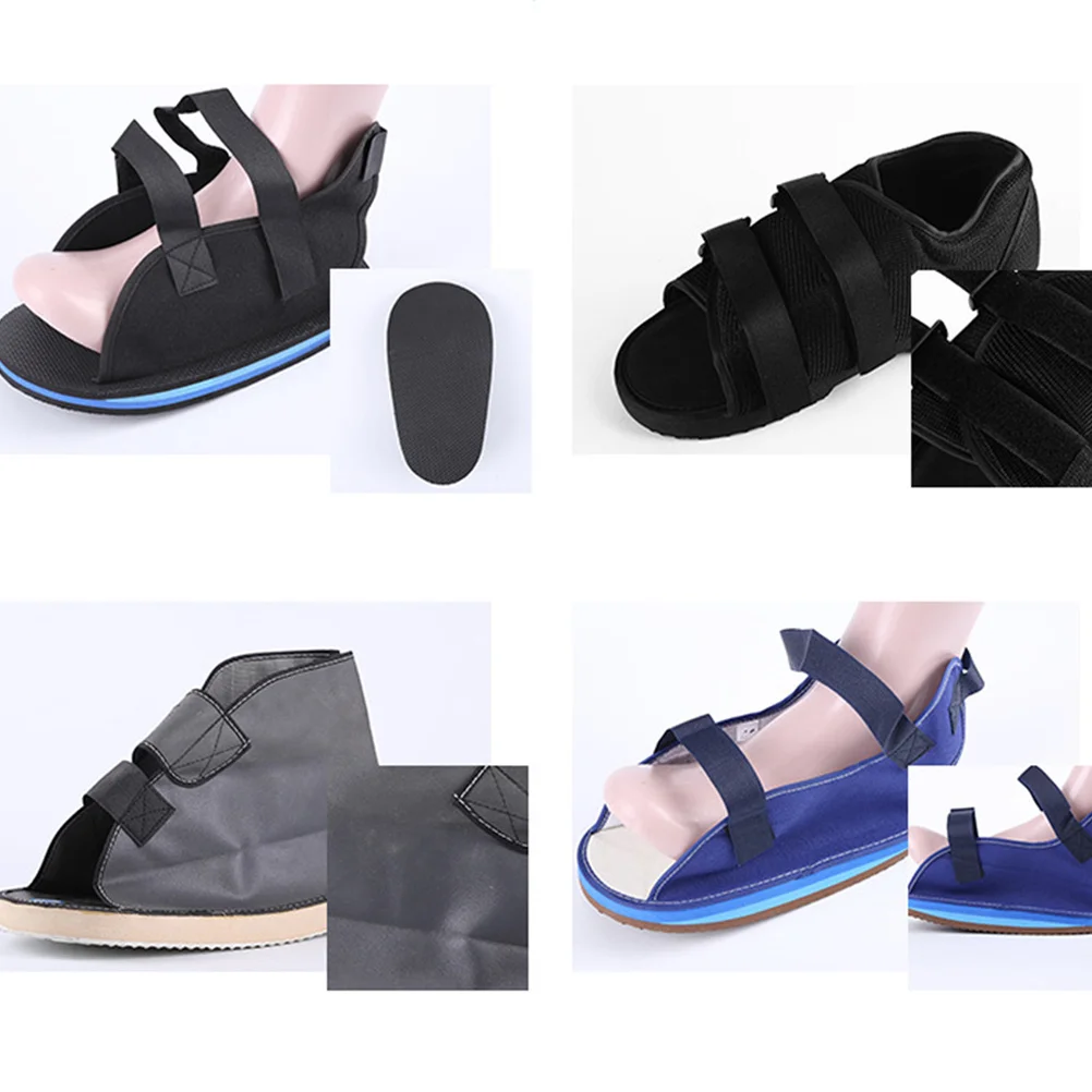 أحذية واقية للقدم مقاس M، أحذية مشي جراحية عالمية باللون الأزرق، سطح أملس، دعم شفاء مفصل الكاحل المستقر للقدم #3