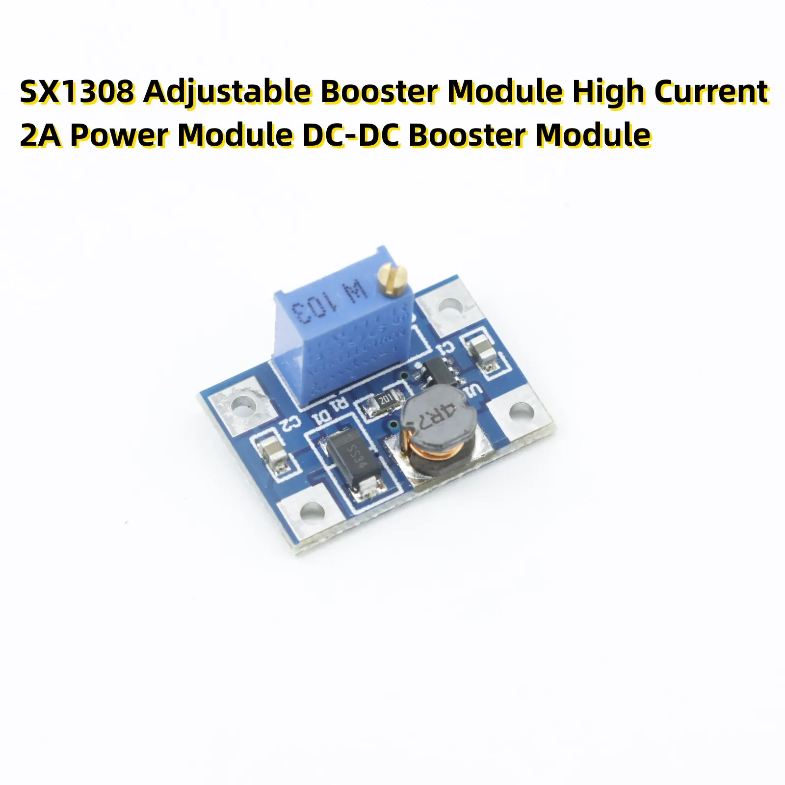 4PCS SX1308 Adjustable Booster Module High Current 2A Power Module DC-DC Booster Module