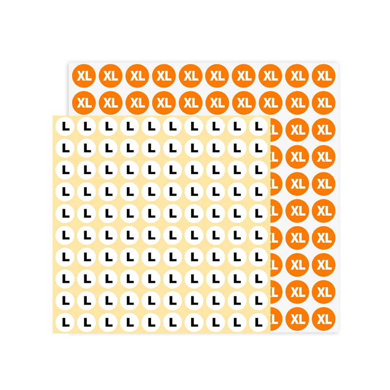 

1cm Colorful Small round Size Label Stickers for Clothing