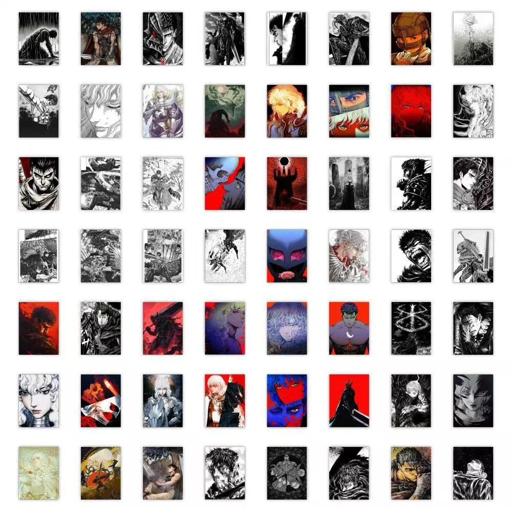 10/30/59pcs Berserk Anime Stickers Cool Guts Cartoon Sticker Laptop Luggage Suitcase Motorcycle Phone Waterproof Griffith Decals