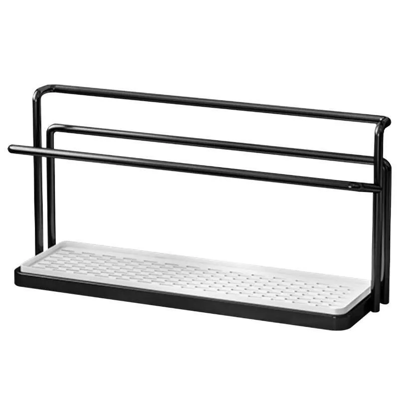2-Tier Cup Drying Rack, Narrow Countertop Cup Organizer with Drain Tray, Double Layer Holder for Glasses, Coffee Mugs, Tea Cups