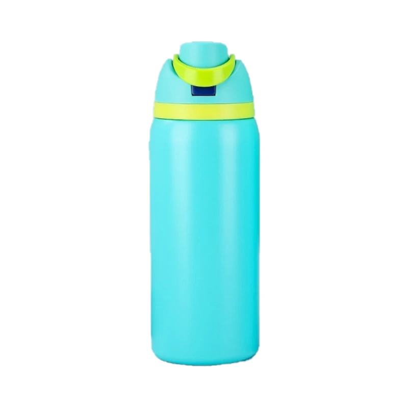 JUSTINLAU Draagbare 19/24/32oz Thermosbeker Vacuümfles Fruitmok Riemfles RVS Reistuit Warm & Koud Houdende Waterfles - afbeelding 1