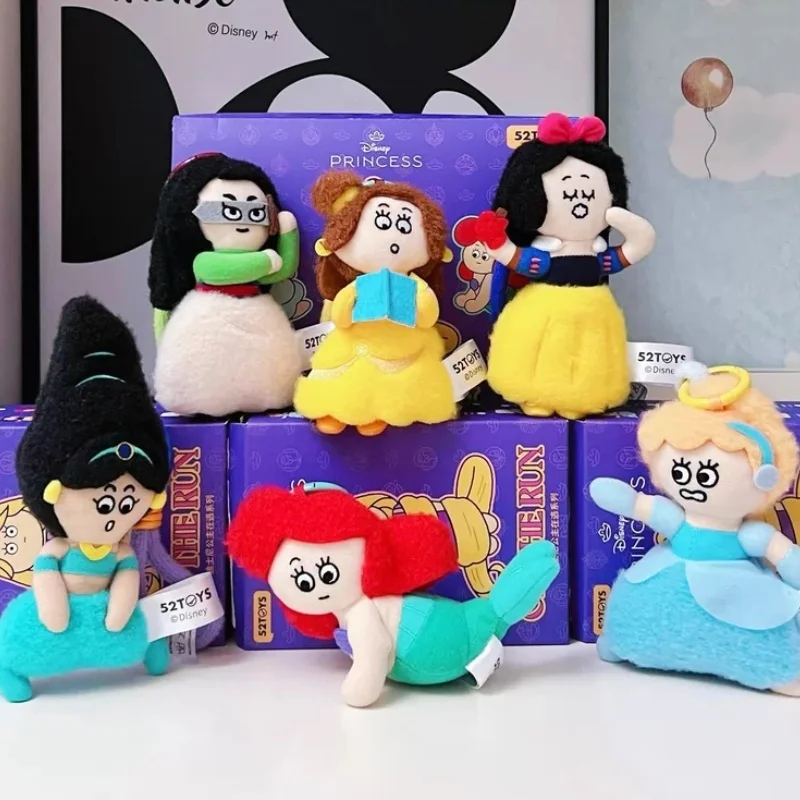 

52TOYS Disney Runaway Princess Плюшевый брелок-подвеска в слепой коробке, коллекционная мягкая кукла, игрушка-подвеска для сумки, подарок для девочек, детей, фанатов Disney