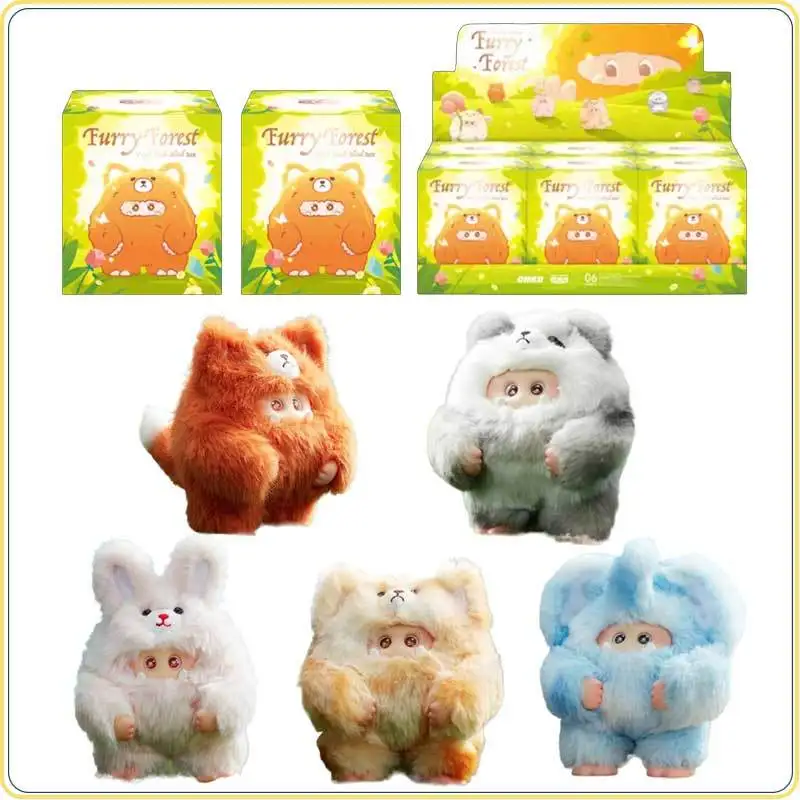 

Fuzzy Forest Monster Vinyl Blind Box Second Generation Cartoon Decoration Toy Pendant Gift Anime Action Figure Collectible