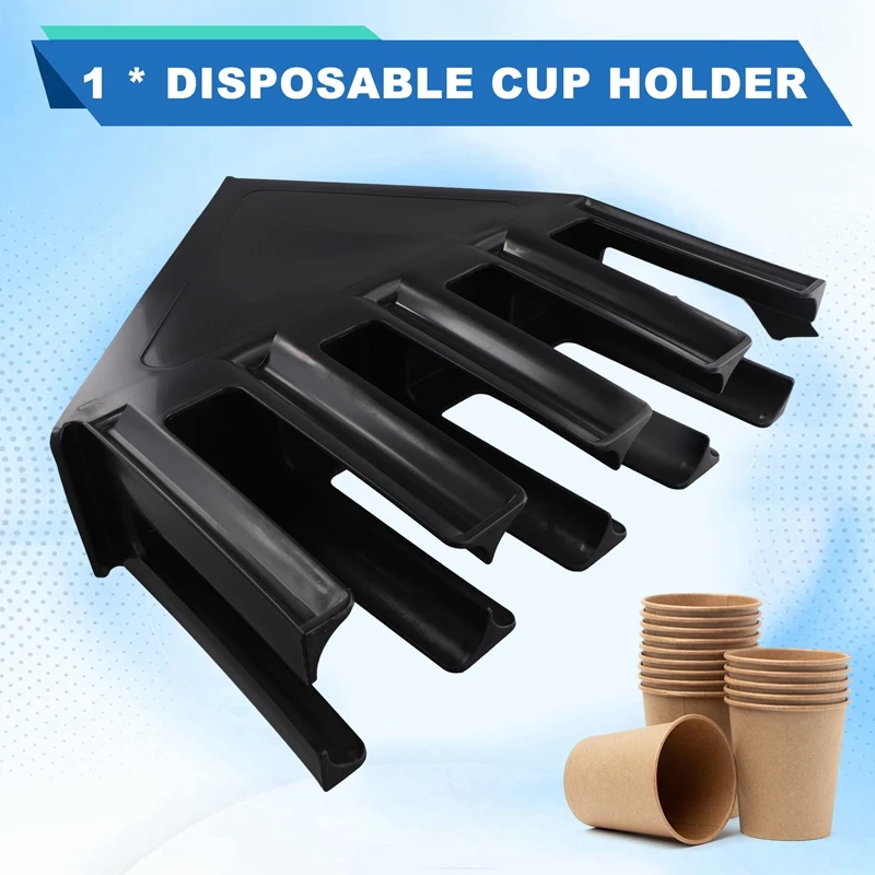 4 Grid Disposable Cup Storage Holder Water Milk Tea Coffee Cups Dispenser Rack Shelf Multipurpose Paper Cup Display