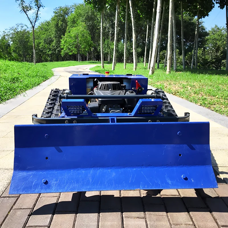 Customized Hot-selling Remote-controlled Tracked Lawn Mower - Self-propelled With Snow Shovel For Garden Dry Grass Clearing view 4