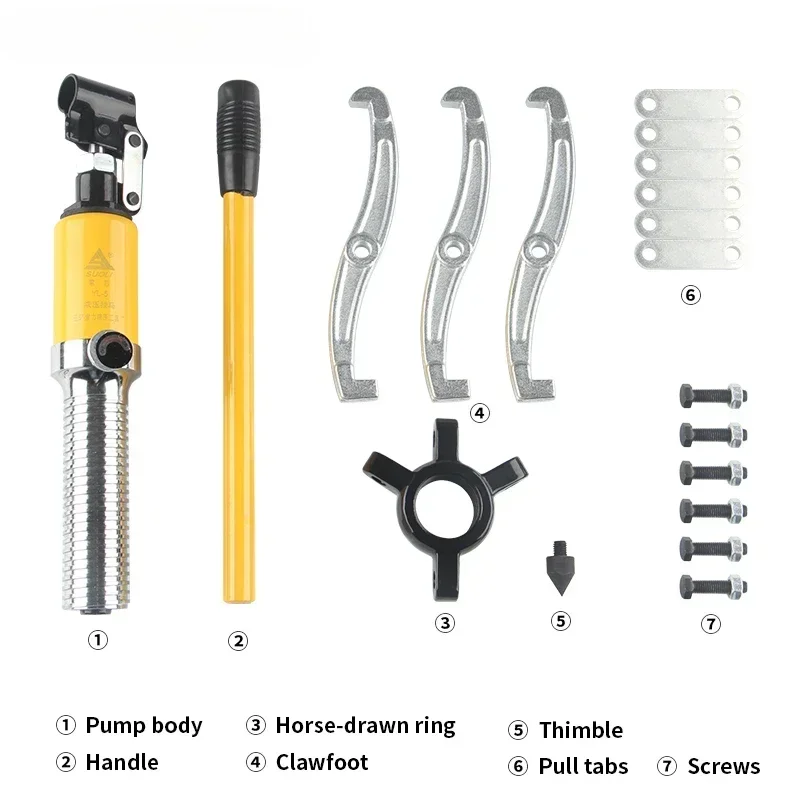 Penarik Roda Gigi Hidraulik Penarik Bantalan Roda 10T Alat Penarik Roda Gigi Hidraulik YL-10