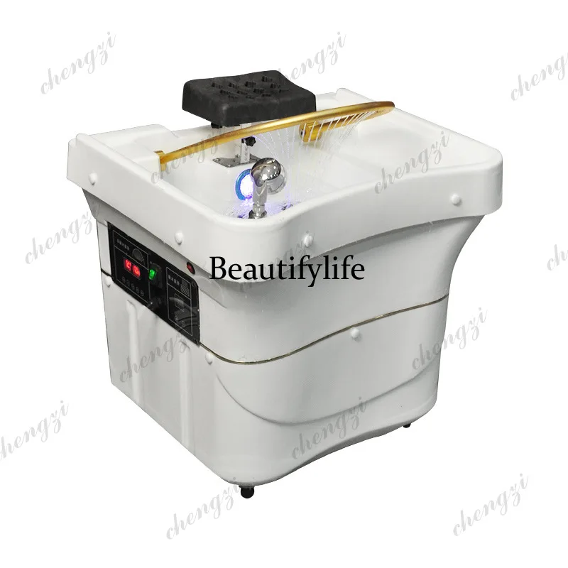 Mobile head therapy machine shampoo basin Fumigation water circulation head therapy health massage bed shampoo basin