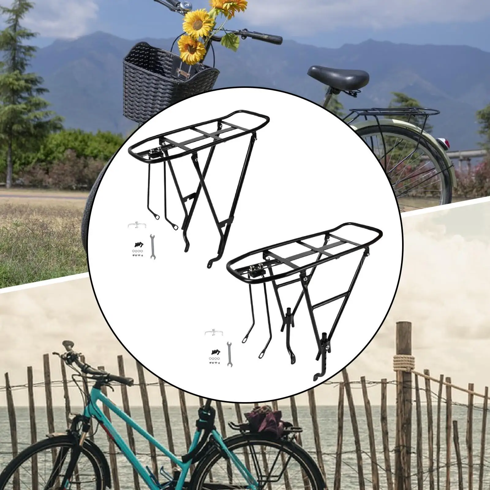 

Грузовой багажник для велосипеда, простая установка, прочный задний багажник для велосипеда, багажник для езды на велосипеде, горные велосипеды, переноска дорожных велосипедов