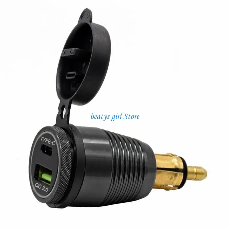 C7AB Motorcycle Quick Type-C+QC3.0 for Motorbike Phone Power Delivery