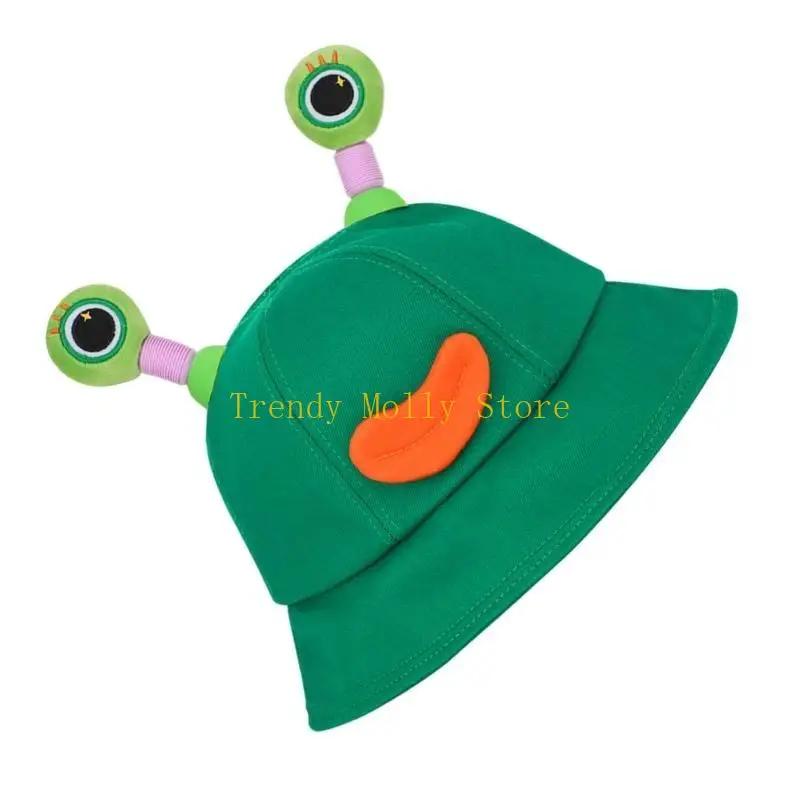 

N5KB Cartoon Led Sun Shat с выдвижными щупальцами Женщины фото шляпа для кемпинга кепки