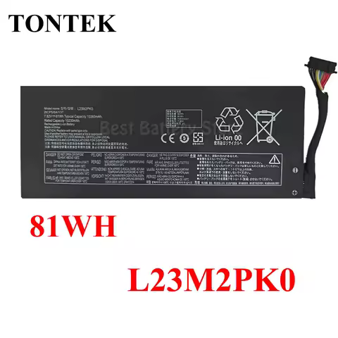 81WH Upgrade Capacity L23M2PK0 L23B2PK0 L23C2PK0 Battery For Lenovo Legion Go 8APU1 Handheld Gaming PC