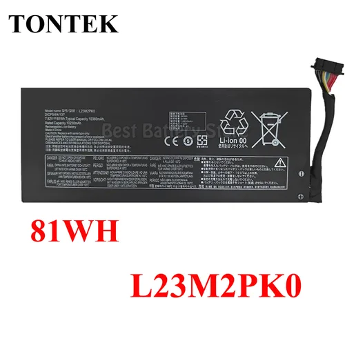 Batería de capacidad de actualización 81WH L23M2PK0 L23B2PK0 L23C2PK0 para PC portátil para juegos Lenovo Legion Go 8APU1