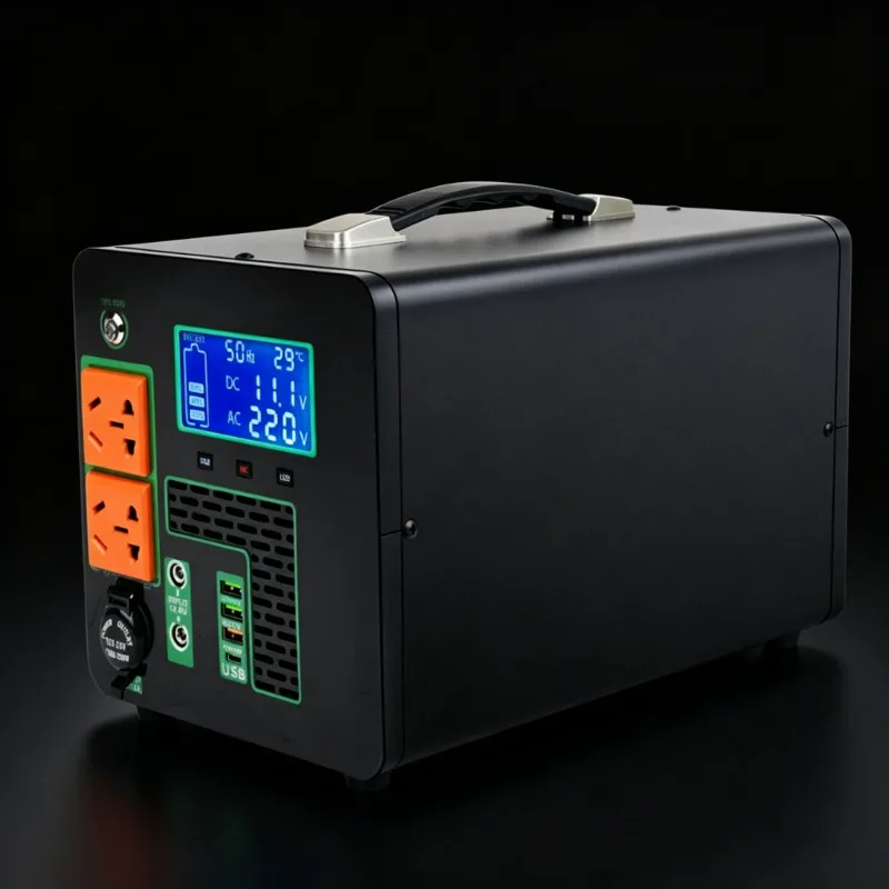 2000W High Capacity Pure Sine Wave Portable Solar Generator Power Station for Outdoor Camping Emergency