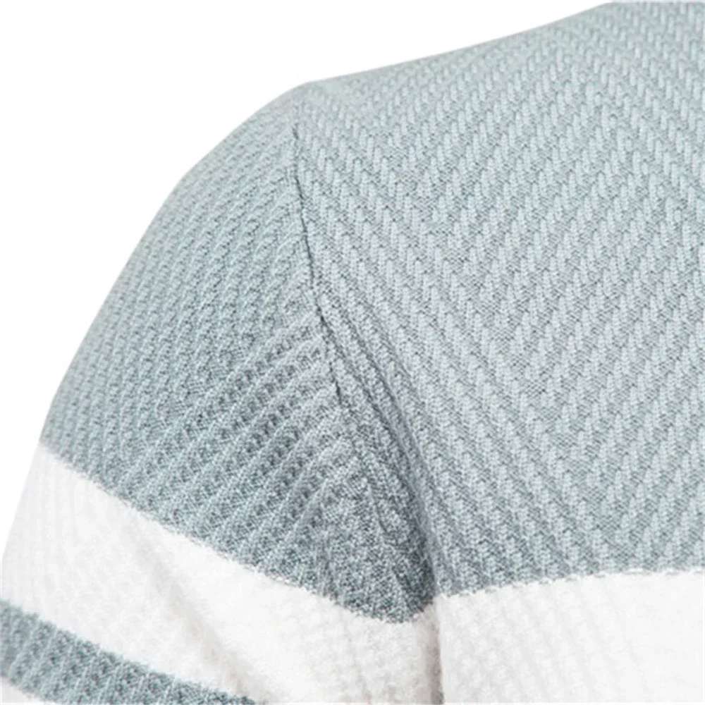 Embroidered LONSDALE Mens Boys Winter Stripe Sweater Thick Warm Pullovers Men\'s O-neck Basic Casual Slim Comfortable Sweaters