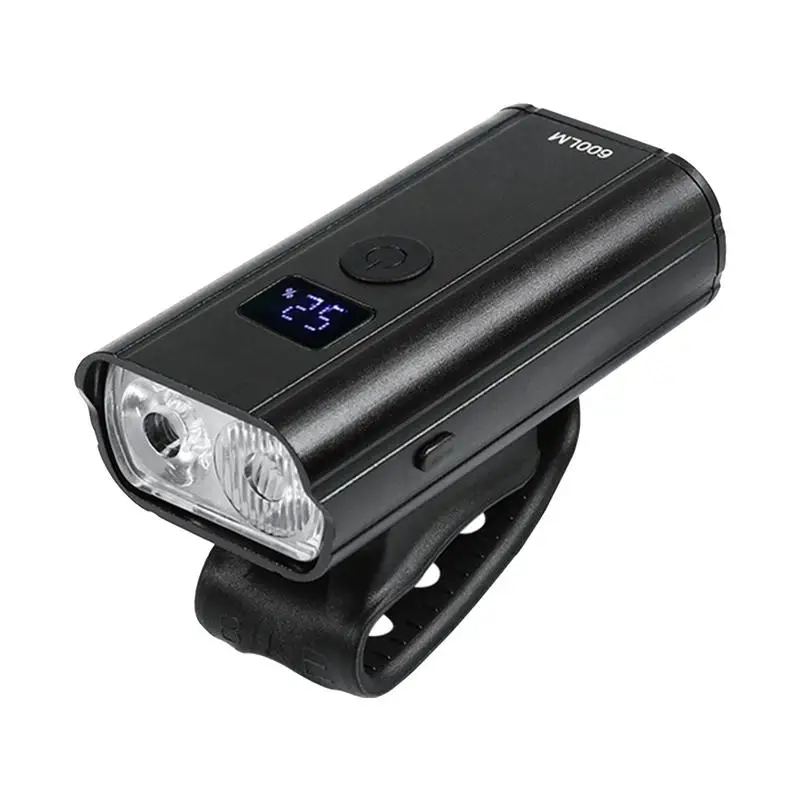 Digital Display Cycling Headlamp Waterproof Cycling Headlight Aluminium Alloy Mountain Headlamp Scooter Front Illumination