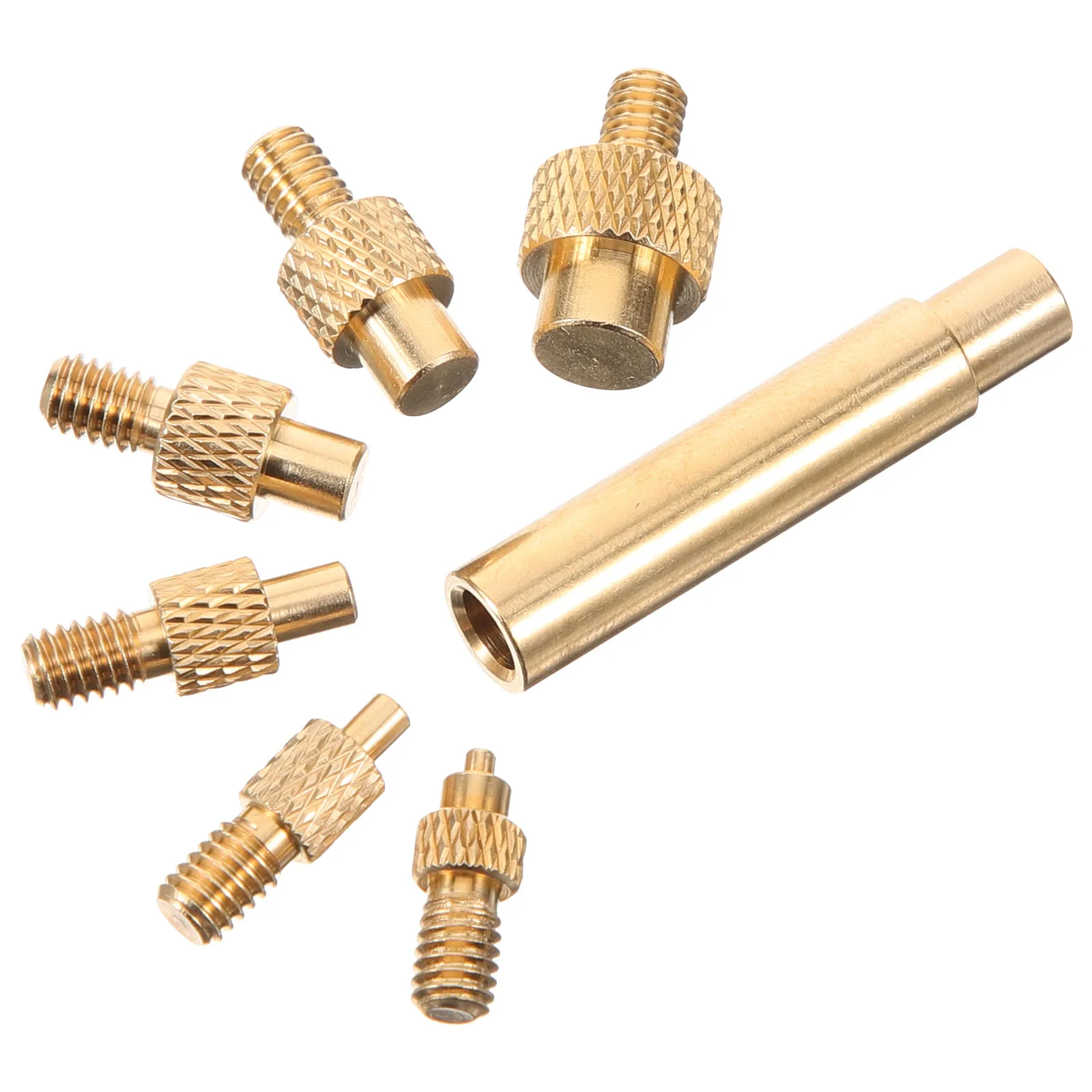 Hot Melt Nut Kit Heat Set Insert Tips Threaded Inserts for Plastic Wood Embedment Nuts Soldering Iron Tips 3D Printing Injection