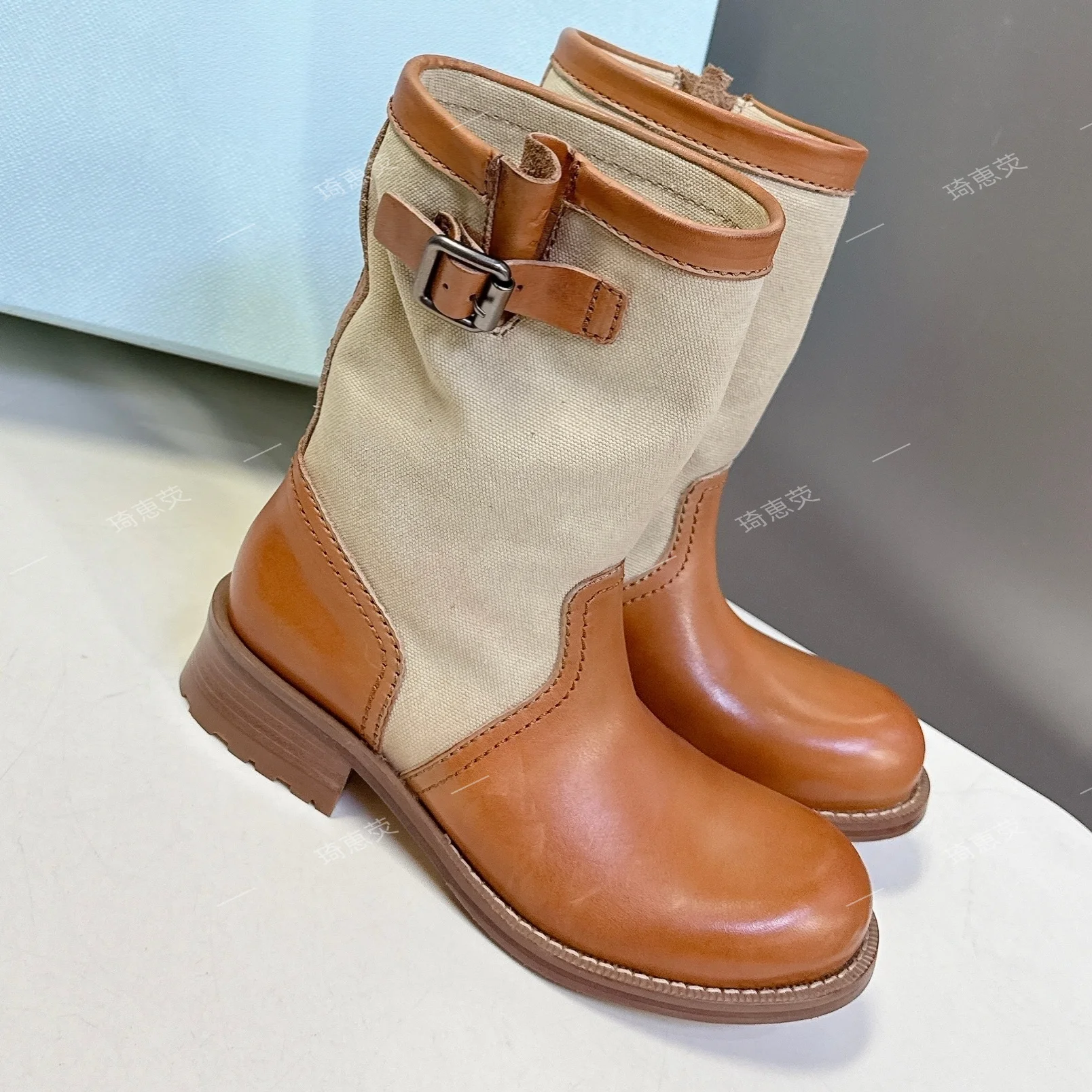 Chunky Heel Boots For Women 2026 New Spring  Collection—Super Trendy Einter Ankle Boots Versatile Fashion Boots Sapato Feminino