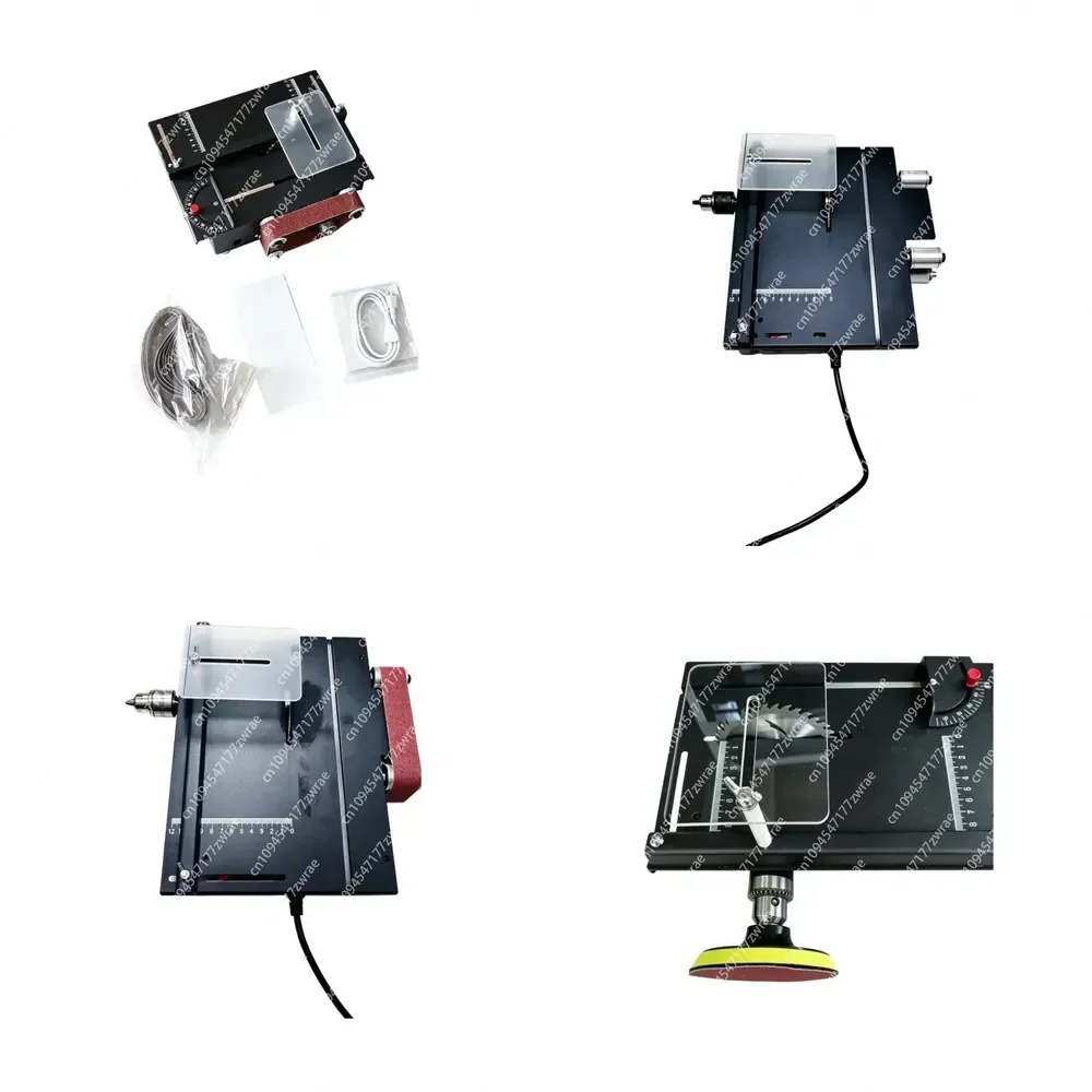 Cross-Border Perspective Model Mini Table Saw 2-Inch Woodworking Aluminum Alloy 24V Small Desktop Machine DIY