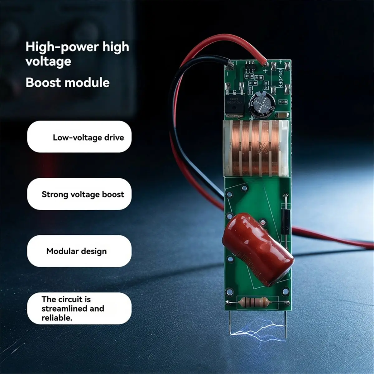 High-Power High-Voltage Module (DC 3.7V to 3000V) for Insect-Killing Devices and Scientific Research Experiments
