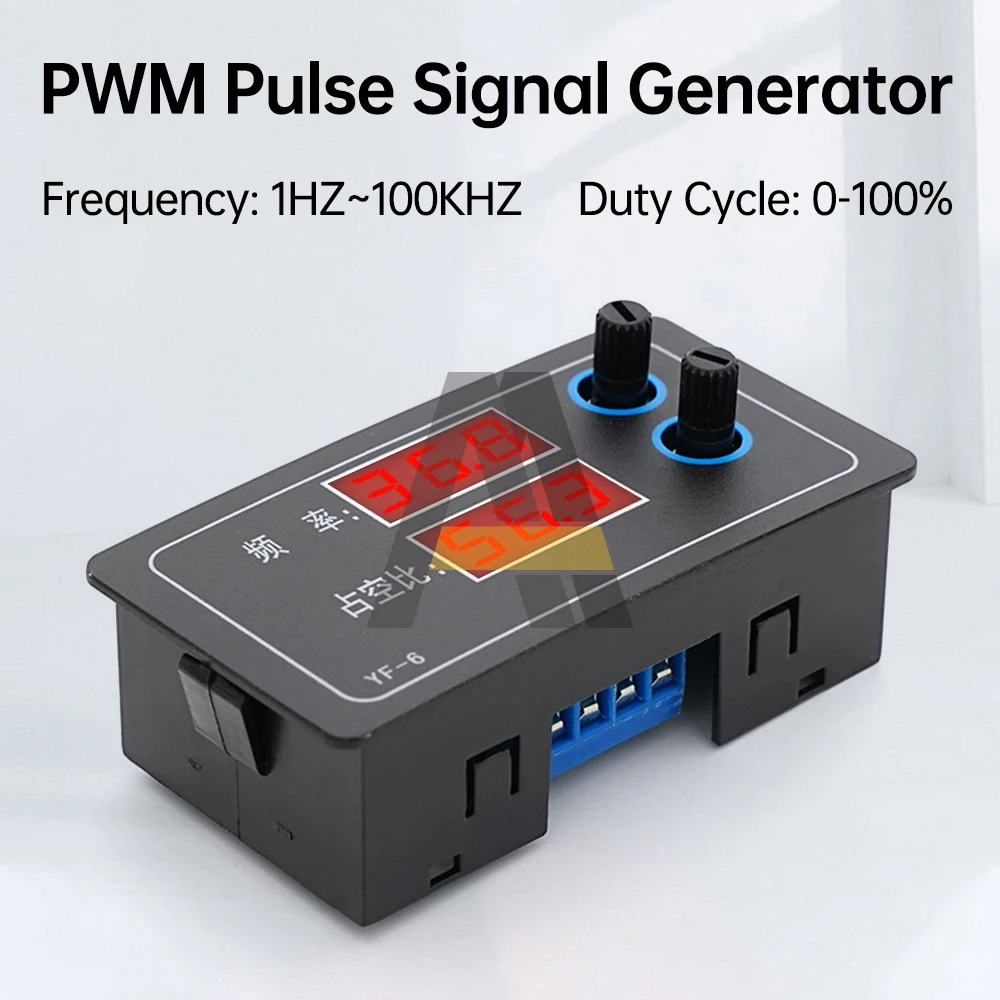 

PWM Square Wave Rectangular Wave Signal Generator DC 5V 7-24V 1HZ-100KHZ Drive Pulse Frequency Duty Cycle Adjustable Frequency