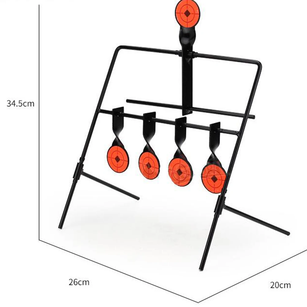 5 Shooting Self Resetting Reusable Heavy Duty StainlessSteel GroundInsertion PlinkingPractice Metal AutomaticReset