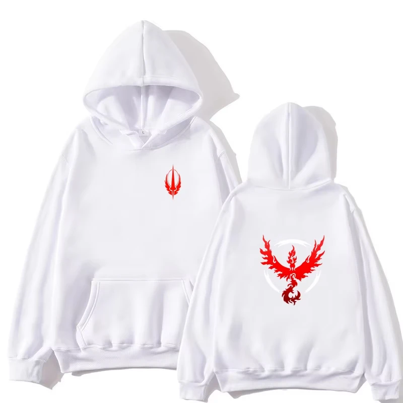 Red Flame Printed Hoodie Fashion Design Men's and Women's Sportswear Fleece Couple Casual Street Wear Hoodie Autumn_Winter
