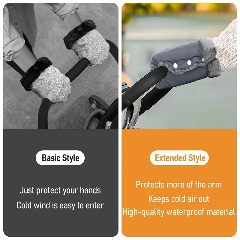 Sarung tangan hangat, tebal hangat tahan air sarung tangan antibeku, orang tua dan pengasuh sarung tangan aksesoris mobil aksesoris bayi