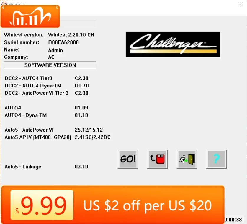 

TruckEPC WinTest 2.20.10 Для Challenger