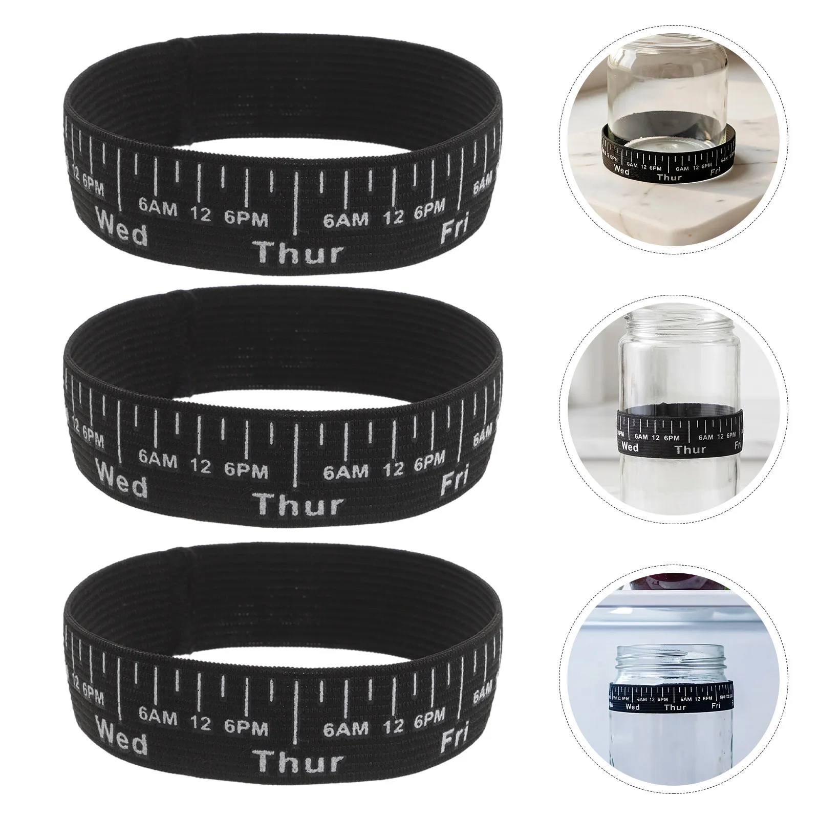 Sourdough Starter Jar Accessories – 20pcs Elastic Date Bands & Feeding Tracker for Bread Fermentation