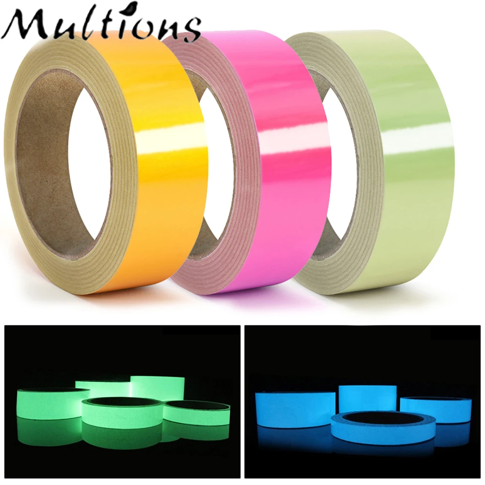 5M Waterproof Glow Tape Glow InThe Dark Luminous Tape Self-adhesive Sticker Tape For Outdoor Marking Stage Theatre Steps Exit