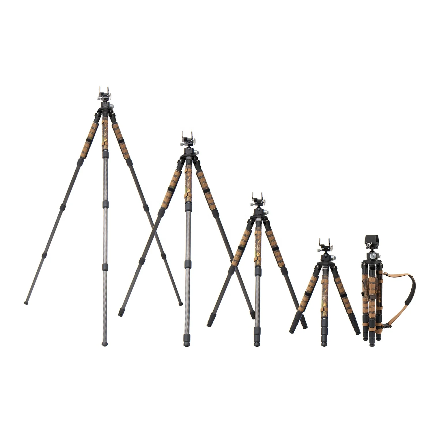 

Bolai Factory Heavy Duty Stable Tripods Hunting With Saddle Clamp Carbon Fiber Tripod Stand Stick For Outdoor Activity Hunting