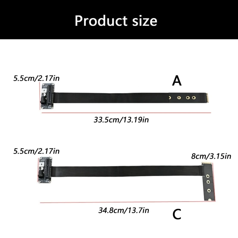  Fast Speed M.2 NVMes To PCIe4.0 4X Graphics Card Adapters For External GPU Setups