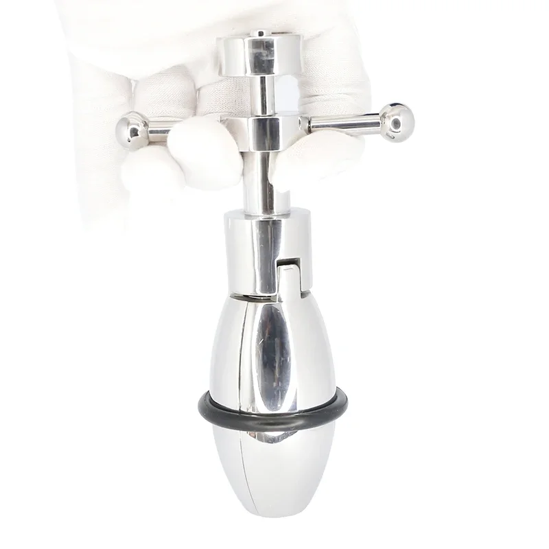 NEW Asslock Stainless Steel Anal Plug With Lock Expanding Ass lock Butt Plug Big Buttplug Ass Trainer Sex Toys - view 5