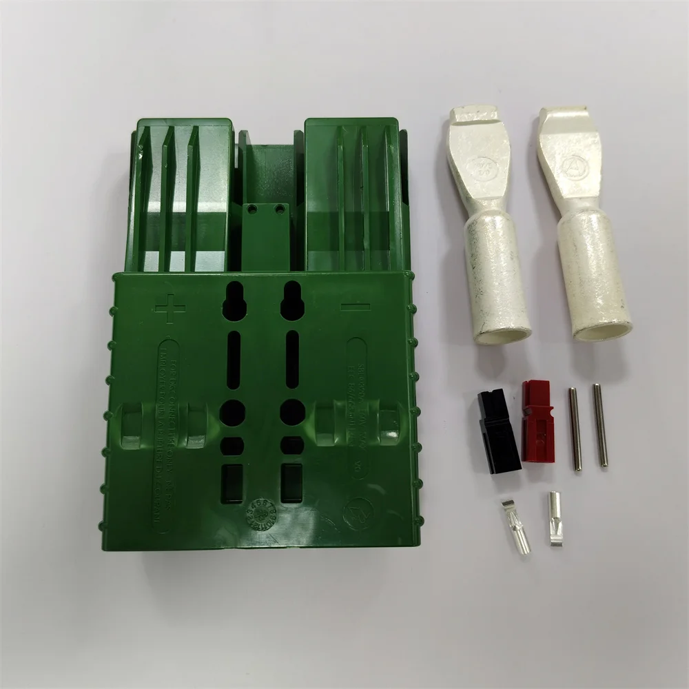 

Power Connector Green E6348G1 SBE320 320A 600V with # 2/0 67.4 mm Contacts & Auxiliary Contacts,Battery Plug Socket 320 Amp