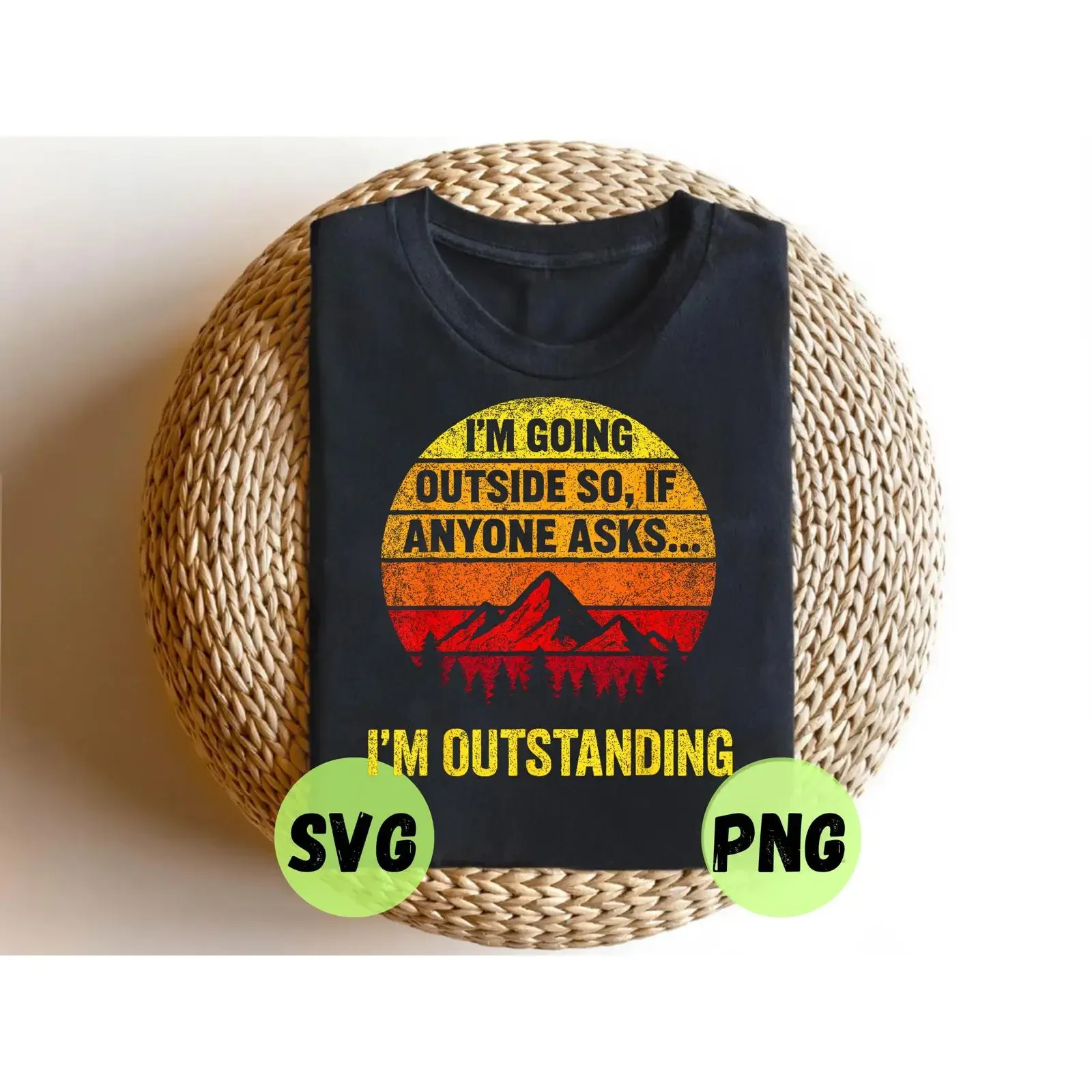 Je Sors Me Promener – Design Drôle de Père à Père en SVG PNG – Humour Fête des Pères – Téléchargement Numérique – Style Vintage Délavé Décontracté pour Homme