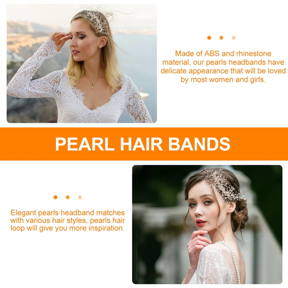 

Chic Elegant Pearl Comb Wedding Accessory For Bride Bridesmaid Party Cosplay Costume Headpiece Premium Material Durable Safe