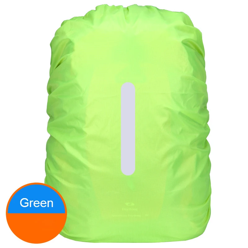 Mochila impermeable para ciclismo para hombre y mujer, cubierta de lluvia para viajes al aire libre, senderismo, escalada, tira reflectante, 35-40L