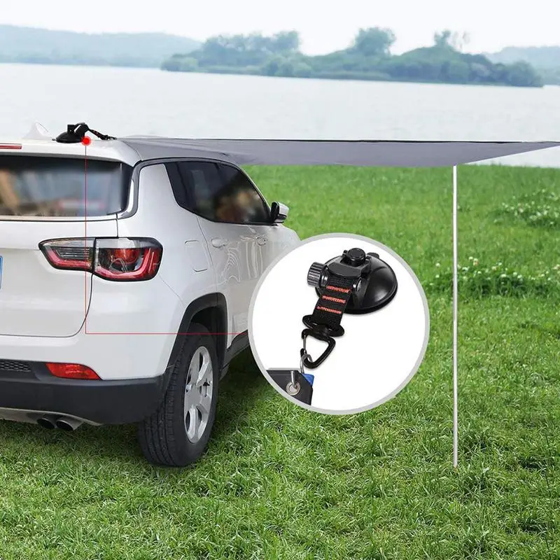 Camping Tent Heavy Duty Suction Cup Hooks Heavy Duty Suction Cup Hooks Adjustable Design Outdoor Accessories For Field Vehicle