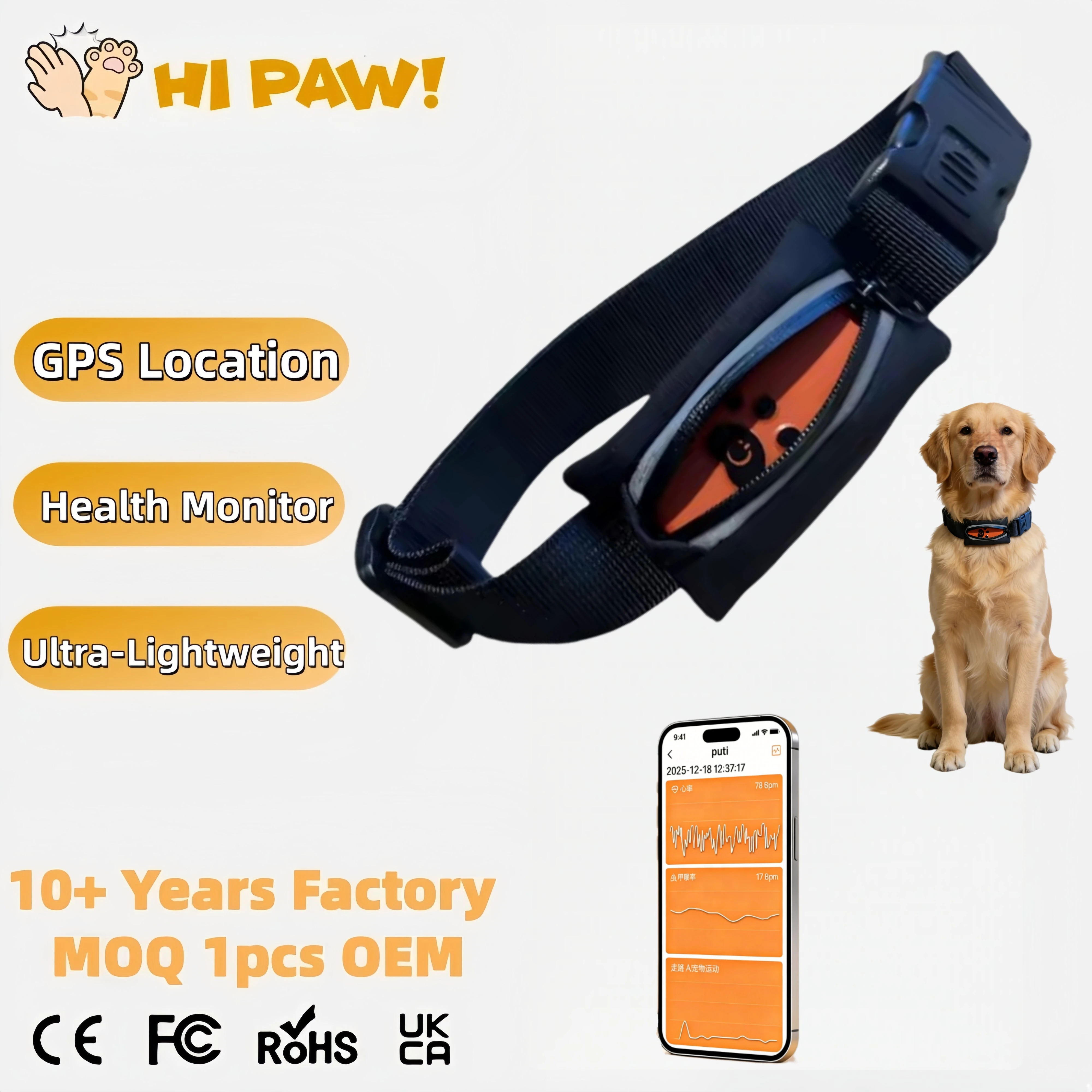 Pet Supplies Locations - Pet Supplies Health Monitoring Collar Dog