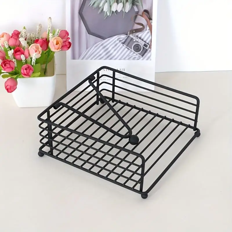 

Napkin Holder Flat Napkin Dispenser Square Iron Paper Holder For Kitchen Dining Room Restaurant Decoration