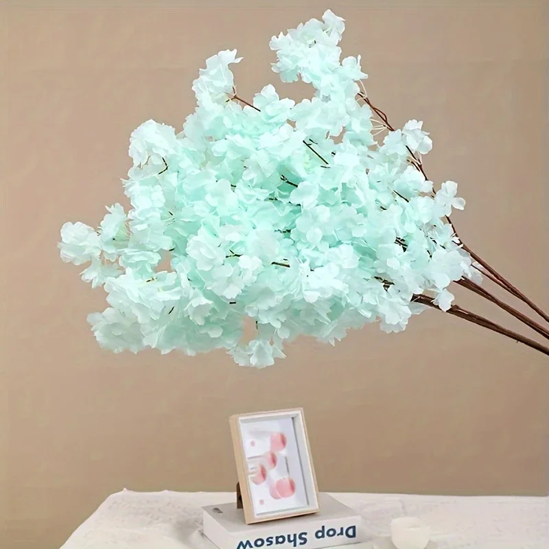 Künstliche Kirschblüte, rosa, weißer Kirschbaum, Seidenblume, Frühlingskirsche, DIY Bonsai-Bogen, Hochzeit, Requisiten, Heimdekoration – Detail 9