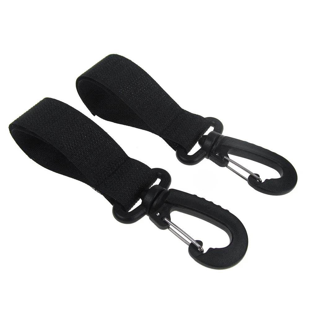 2pcs PU leather baby bag stroller hook pram rotate 360degree rotatable cart organizer pram hook crochet stroller accessories