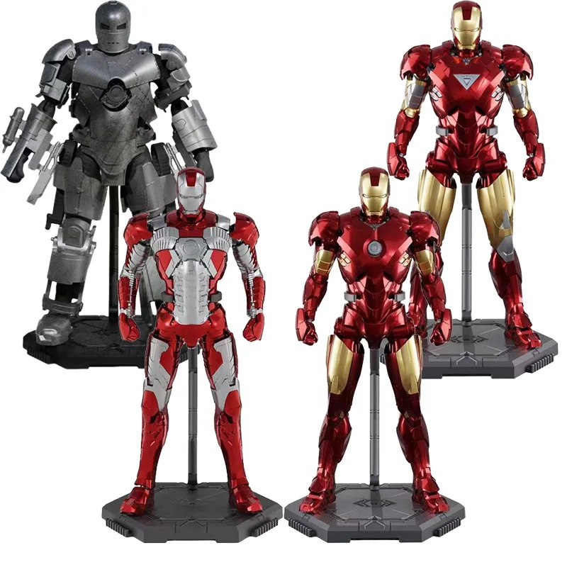 

stock genuine Marvel Iron Man MK1/4/5/6 Assembled moving action figure hand model animation figure display boy toy gift ornament