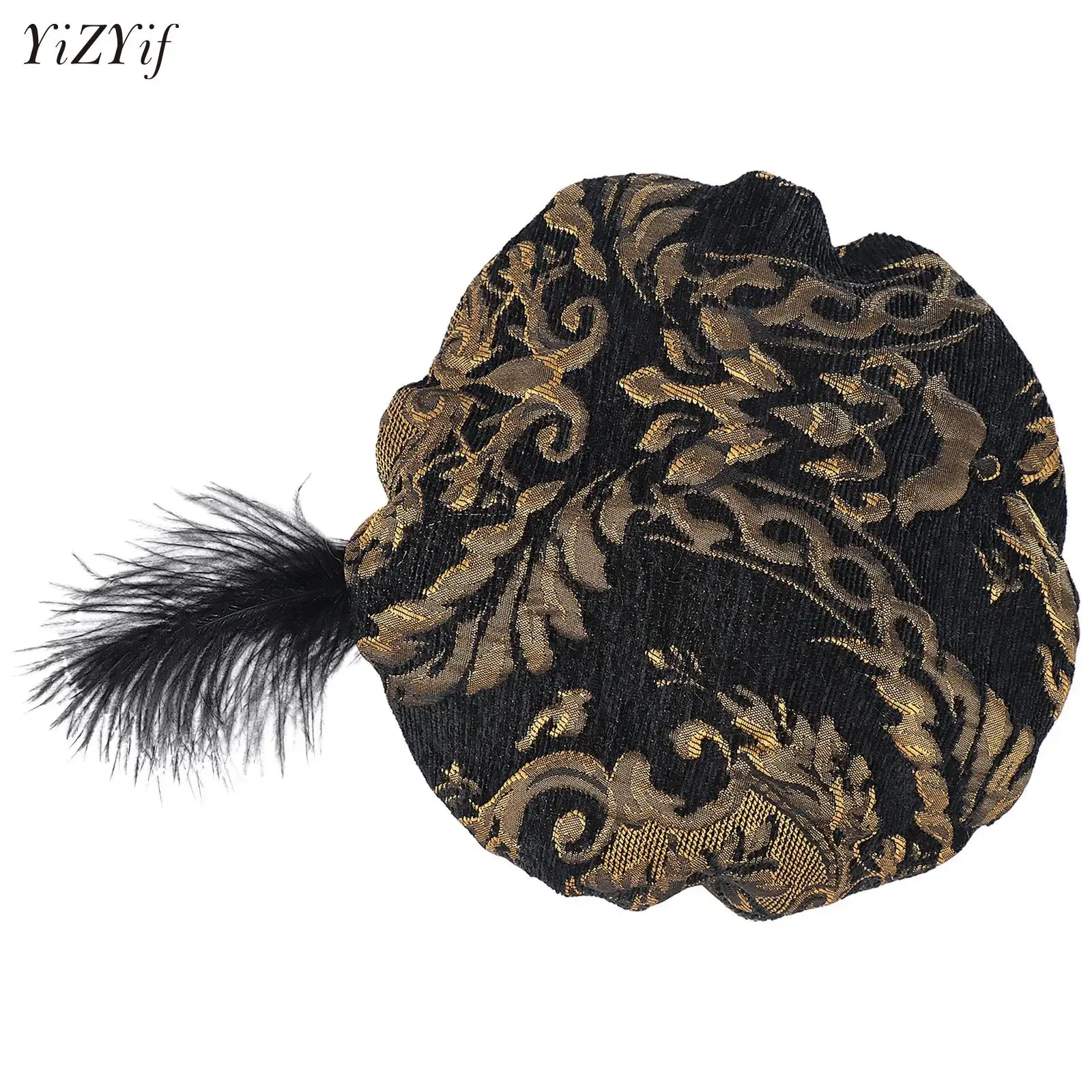 

Century Renaissance Tudor Flat Beret Hats Women Men French Beret Hats Painter Cap Halloween Classic Medieval Costume Princes Hat